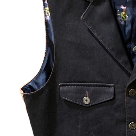 Flynt Winfield Corduroy Six Button Notch Lapel Vest - Picture 8 of 15